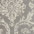 2' X 4' Gray Damask Power Loom Area Rug